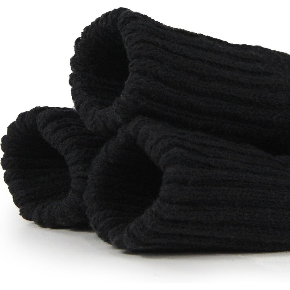 BenSorts Women 3 Packs Black Winter Thick Warm Polyester Boots Socks - Picture 3 of 5